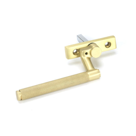 This is an image showing From The Anvil - Satin Brass Brompton Espag - RH available from T.H Wiggans Architectural Ironmongery in Kendal, quick delivery and discounted prices