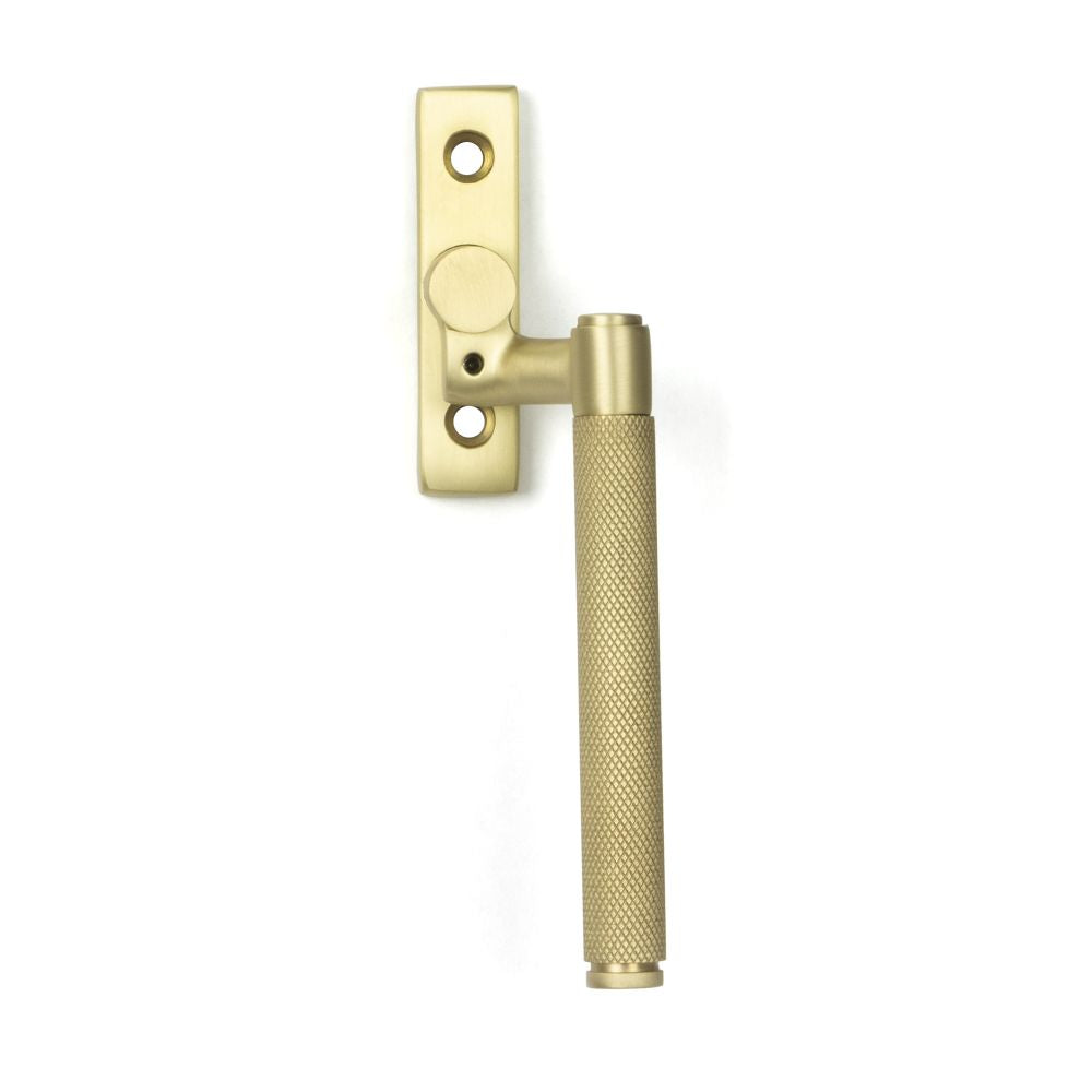 This is an image showing From The Anvil - Satin Brass Brompton Espag - RH available from T.H Wiggans Architectural Ironmongery in Kendal, quick delivery and discounted prices