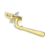 This is an image showing From The Anvil - Satin Brass Newbury Espag - LH available from T.H Wiggans Architectural Ironmongery in Kendal, quick delivery and discounted prices