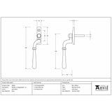 This is an image showing From The Anvil - Satin Brass Newbury Espag - LH available from T.H Wiggans Architectural Ironmongery in Kendal, quick delivery and discounted prices