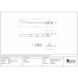 This is an image showing From The Anvil - Satin Brass 8" Newbury Stay available from T.H Wiggans Architectural Ironmongery in Kendal, quick delivery and discounted prices