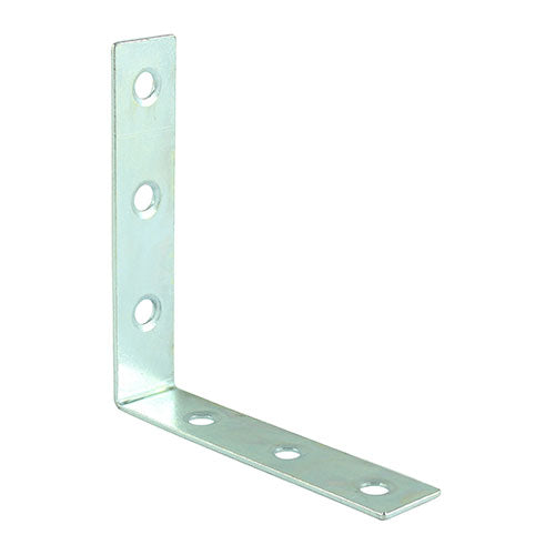 This is an image showing TIMCO Corner Braces - Zinc - 50 x 50 x 16 - 4 Pieces TIMpac available from T.H Wiggans Ironmongery in Kendal, quick delivery at discounted prices.