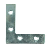 This is an image showing TIMCO Corner Plates - Zinc - 50 x 50 x 13 - 4 Pieces TIMpac available from T.H Wiggans Ironmongery in Kendal, quick delivery at discounted prices.