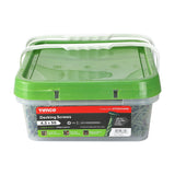 This is an image showing TIMCO Decking Screws - PZ - Double Countersunk - Exterior - Green - 4.5 x 50 - 2000 Pieces Tub available from T.H Wiggans Ironmongery in Kendal, quick delivery at discounted prices.