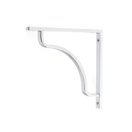 This is an image showing From The Anvil - Polished Chrome Abingdon Shelf Bracket (150mm x 150mm) available from T.H Wiggans Architectural Ironmongery in Kendal, quick delivery and discounted prices