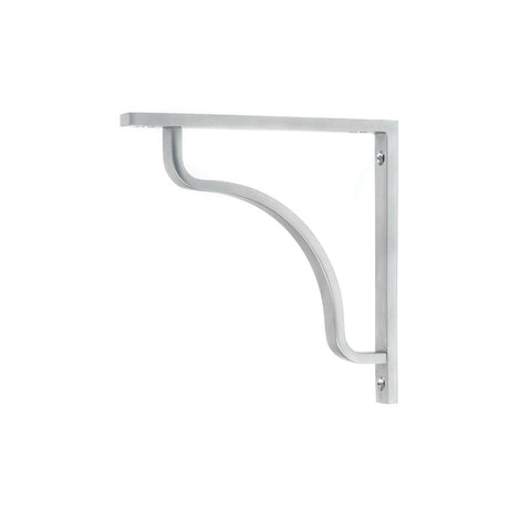 This is an image showing From The Anvil - Satin Chrome Abingdon Shelf Bracket (150mm x 150mm) available from T.H Wiggans Architectural Ironmongery in Kendal, quick delivery and discounted prices
