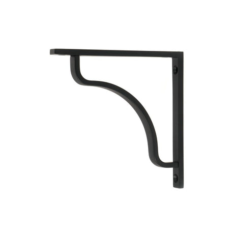 This is an image showing From The Anvil - Matt Black Abingdon Shelf Bracket (150mm x 150mm) available from T.H Wiggans Architectural Ironmongery in Kendal, quick delivery and discounted prices