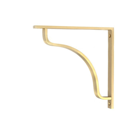 This is an image showing From The Anvil - Satin Brass Abingdon Shelf Bracket (200mm x 200mm) available from T.H Wiggans Architectural Ironmongery in Kendal, quick delivery and discounted prices