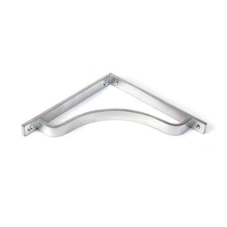 This is an image showing From The Anvil - Satin Chrome Abingdon Shelf Bracket (200mm x 200mm) available from trade door handles, quick delivery and discounted prices