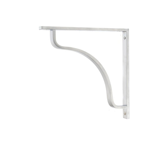 This is an image showing From The Anvil - Satin Chrome Abingdon Shelf Bracket (200mm x 200mm) available from T.H Wiggans Architectural Ironmongery in Kendal, quick delivery and discounted prices