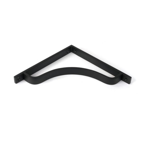 This is an image showing From The Anvil - Matt Black Abingdon Shelf Bracket (200mm x 200mm) available from trade door handles, quick delivery and discounted prices