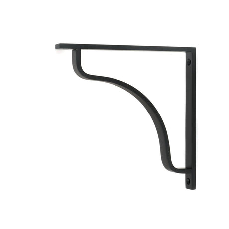 This is an image showing From The Anvil - Matt Black Abingdon Shelf Bracket (200mm x 200mm) available from T.H Wiggans Architectural Ironmongery in Kendal, quick delivery and discounted prices