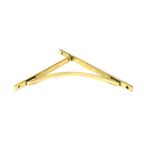 This is an image showing From The Anvil - Aged Brass Apperley Shelf Bracket (314mm x 250mm) available from trade door handles, quick delivery and discounted prices