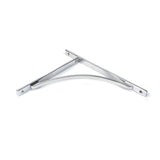 This is an image showing From The Anvil - Polished Chrome Apperley Shelf Bracket (314mm x 250mm) available from trade door handles, quick delivery and discounted prices