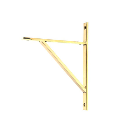 This is an image showing From The Anvil - Aged Brass Chalfont Shelf Bracket (260mm x 200mm) available from T.H Wiggans Architectural Ironmongery in Kendal, quick delivery and discounted prices