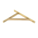 This is an image showing From The Anvil - Satin Brass Chalfont Shelf Bracket (260mm x 200mm) available from trade door handles, quick delivery and discounted prices