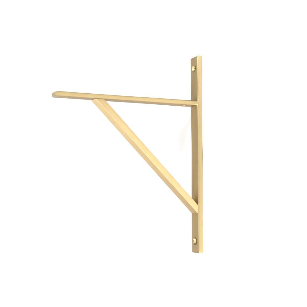 This is an image showing From The Anvil - Satin Brass Chalfont Shelf Bracket (260mm x 200mm) available from T.H Wiggans Architectural Ironmongery in Kendal, quick delivery and discounted prices