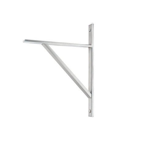 This is an image showing From The Anvil - Satin Chrome Chalfont Shelf Bracket (260mm x 200mm) available from T.H Wiggans Architectural Ironmongery in Kendal, quick delivery and discounted prices