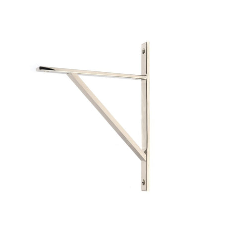 This is an image showing From The Anvil - Polished Nickel Chalfont Shelf Bracket (260mm x 200mm) available from T.H Wiggans Architectural Ironmongery in Kendal, quick delivery and discounted prices