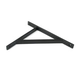 This is an image showing From The Anvil - Matt Black Chalfont Shelf Bracket (260mm x 200mm) available from trade door handles, quick delivery and discounted prices