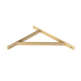 This is an image showing From The Anvil - Satin Brass Chalfont Shelf Bracket (314mm x 250mm) available from trade door handles, quick delivery and discounted prices