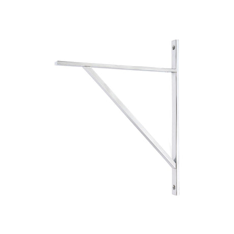 This is an image showing From The Anvil - Polished Chrome Chalfont Shelf Bracket (314mm x 250mm) available from T.H Wiggans Architectural Ironmongery in Kendal, quick delivery and discounted prices