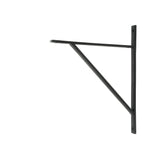 This is an image showing From The Anvil - Matt Black Chalfont Shelf Bracket (314mm x 250mm) available from T.H Wiggans Architectural Ironmongery in Kendal, quick delivery and discounted prices