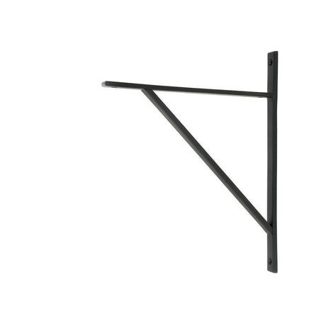This is an image showing From The Anvil - Matt Black Chalfont Shelf Bracket (314mm x 250mm) available from T.H Wiggans Architectural Ironmongery in Kendal, quick delivery and discounted prices