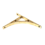 This is an image showing From The Anvil - Aged Brass Tyne Shelf Bracket (260mm x 200mm) available from trade door handles, quick delivery and discounted prices