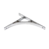 This is an image showing From The Anvil - Satin Chrome Tyne Shelf Bracket (260mm x 200mm) available from trade door handles, quick delivery and discounted prices