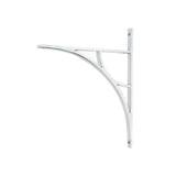 This is an image showing From The Anvil - Polished Chrome Tyne Shelf Bracket (314mm x 250mm) available from T.H Wiggans Architectural Ironmongery in Kendal, quick delivery and discounted prices