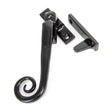 This is an image showing From The Anvil - Black Locking Night-Vent Monkeytail Fastener - LH available from T.H Wiggans Architectural Ironmongery in Kendal, quick delivery and discounted prices