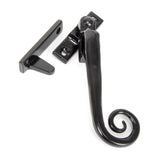 This is an image showing From The Anvil - Black Locking Night-Vent Monkeytail Fastener - RH available from T.H Wiggans Architectural Ironmongery in Kendal, quick delivery and discounted prices