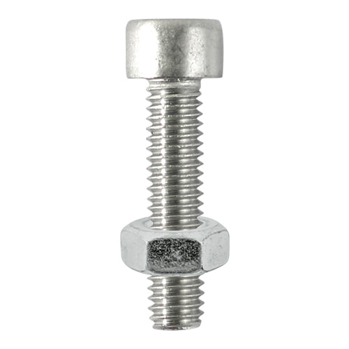 This is an image showing TIMCO Socket Screws & Hex Nuts - Cap - Stainless Steel - M5 x 16 - 8 Pieces TIMpac available from T.H Wiggans Ironmongery in Kendal, quick delivery at discounted prices.