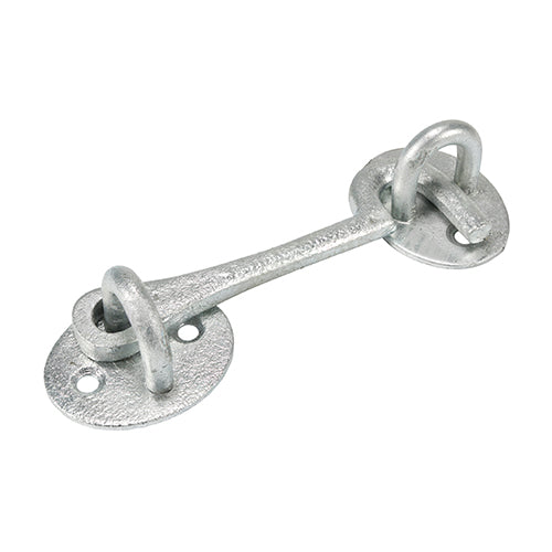 This is an image showing TIMCO Cabin Hooks - Hot Dipped Galvanised - 4" - 1 Each Plain Bag available from T.H Wiggans Ironmongery in Kendal, quick delivery at discounted prices.