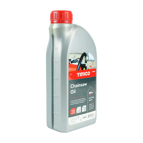 This is an image showing TIMCO Chainsaw Oil - 1L - 1 Each Bottle available from T.H Wiggans Ironmongery in Kendal, quick delivery at discounted prices.