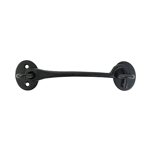 This is an image showing TIMCO Cabin Hooks - Black - 3" - 1 Each TIMpac available from T.H Wiggans Ironmongery in Kendal, quick delivery at discounted prices.