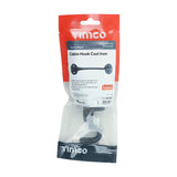 This is an image showing TIMCO Cabin Hooks - Black - 4" - 1 Each TIMpac available from T.H Wiggans Ironmongery in Kendal, quick delivery at discounted prices.
