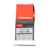 This is an image showing TIMCO Nylon Hammer Fixing - PZ - Zinc - 6.0 x 80 - 200 Pieces Box available from T.H Wiggans Ironmongery in Kendal, quick delivery at discounted prices.