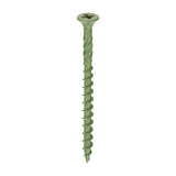 This is an image showing TIMCO Decking Screws - PZ - Double Countersunk - Exterior - Green - 4.5 x 60 - 1500 Pieces Tub available from T.H Wiggans Ironmongery in Kendal, quick delivery at discounted prices.