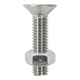 This is an image showing TIMCO Socket Screws & Hex Nuts - Countersunk - Stainless Steel - M6 x 16 - 8 Pieces TIMpac available from T.H Wiggans Ironmongery in Kendal, quick delivery at discounted prices.