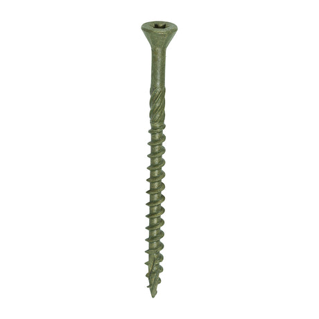 This is an image showing TIMCO C2 Deck-Fix - TX - Countersunk with Ribs - Twin-Cut - Green - 4.5 x 65 - 1000 Pieces Box available from T.H Wiggans Ironmongery in Kendal, quick delivery at discounted prices.