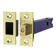 This is an image showing TIMCO Architectural Tubular Deadbolt - Electro Brass & Satin Nickel - 129 case / 108 backset - 1 Each Plain Bag available from T.H Wiggans Ironmongery in Kendal, quick delivery at discounted prices.