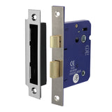 This is an image showing TIMCO Bathroom Lock - Satin Nickel - 78mm - 1 Each Box available from T.H Wiggans Ironmongery in Kendal, quick delivery at discounted prices.