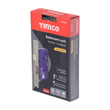 This is an image showing TIMCO Bathroom Lock - Electro Brass - 78mm - 1 Each Box available from T.H Wiggans Ironmongery in Kendal, quick delivery at discounted prices.