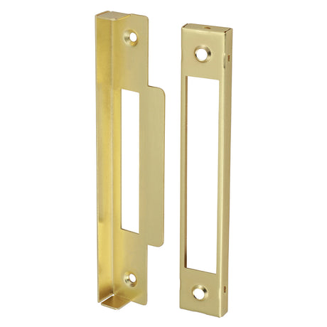 This is an image showing TIMCO 3 Lever Sashlock Rebate Kit - Electro Brass - 13mm - 1 Each Plain Bag available from T.H Wiggans Ironmongery in Kendal, quick delivery at discounted prices.