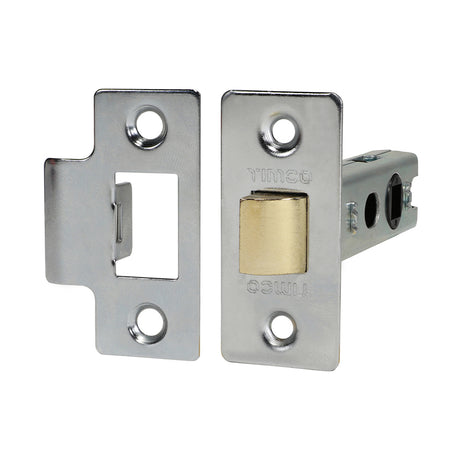 This is an image showing TIMCO Economy Tubular Latch - Nickel - 67 case / 45 backset - 1 Each Plain Bag available from T.H Wiggans Ironmongery in Kendal, quick delivery at discounted prices.