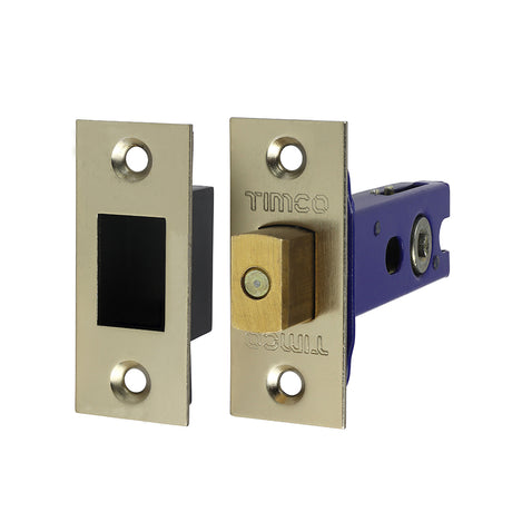 This is an image showing TIMCO Architectural Tubular Deadbolt - Electro Brass & Satin Nickel - 78 case / 57 backset - 1 Each Plain Bag available from T.H Wiggans Ironmongery in Kendal, quick delivery at discounted prices.