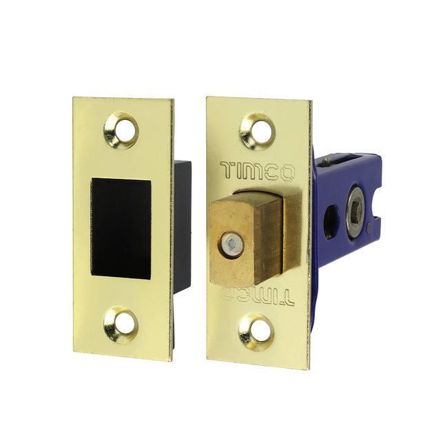This is an image showing TIMCO Architectural Tubular Deadbolt - Electro Brass & Satin Nickel - 65.5 case / 45 backset - 1 Each Plain Bag available from T.H Wiggans Ironmongery in Kendal, quick delivery at discounted prices.