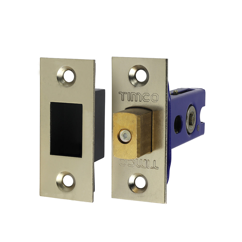 This is an image showing TIMCO Architectural Tubular Deadbolt - Electro Brass & Satin Nickel - 65.5 case / 45 backset - 1 Each Plain Bag available from T.H Wiggans Ironmongery in Kendal, quick delivery at discounted prices.